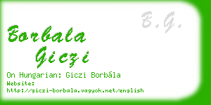 borbala giczi business card