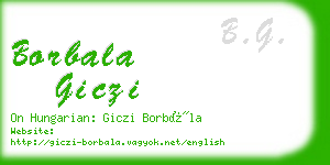 borbala giczi business card